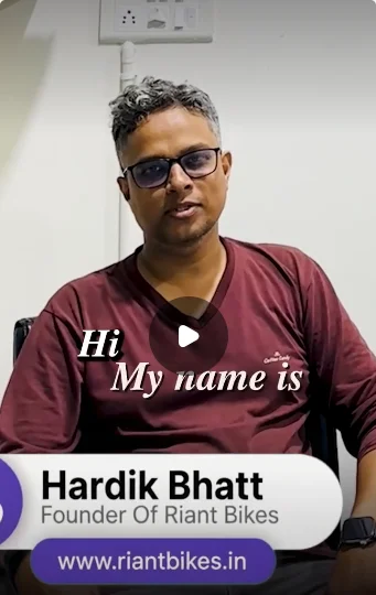 Hardik Bhatt, Founder · Riant Bikes — video testimonial