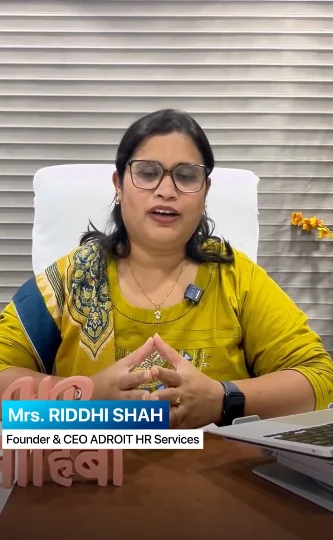 Riddhi Shah, Founder & CEO · ADROIT HR Services — video testimonial