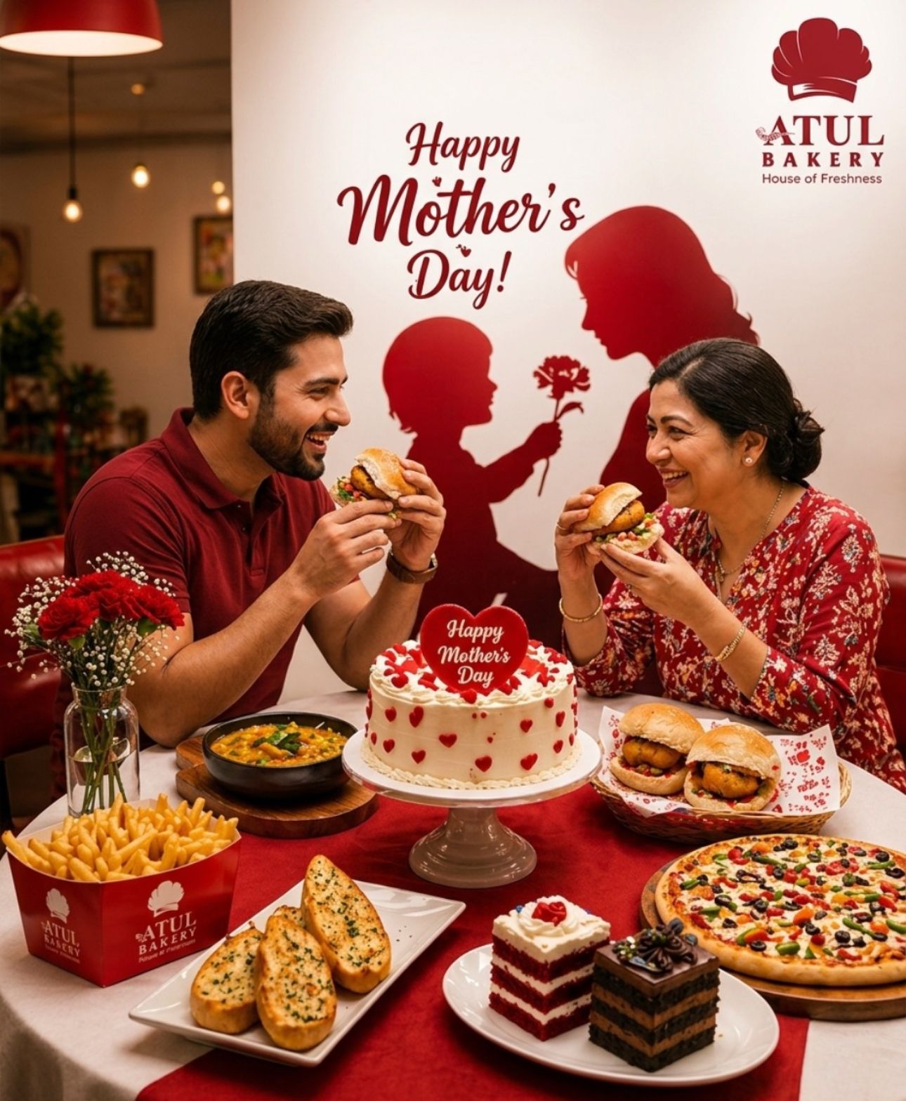 Atul Bakery — Mother's Day campaign creative