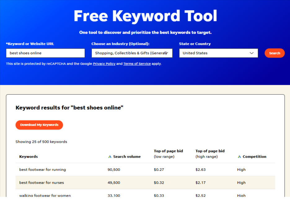 keyword research tools for SEO