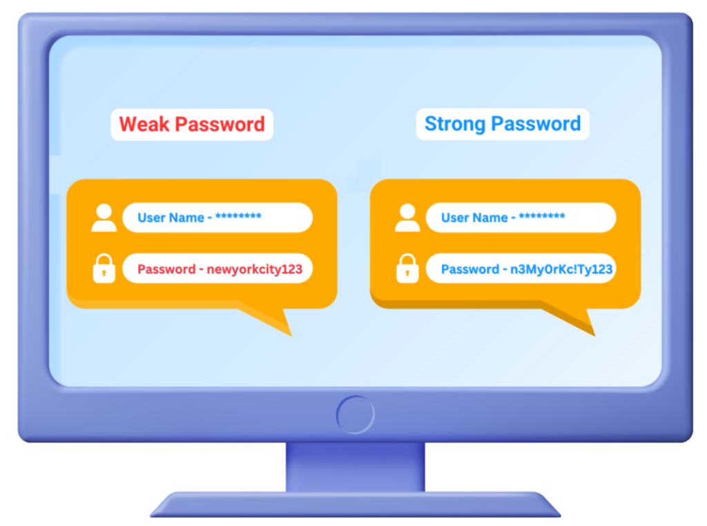 Use strong passwords and control user access