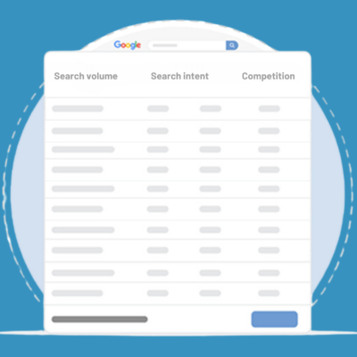 Evaluate keywords based on search volume, intent & competition