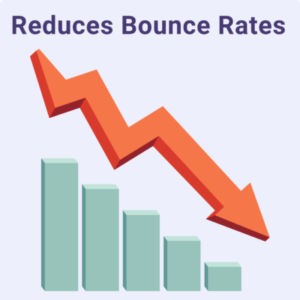 Reduces bounce rates